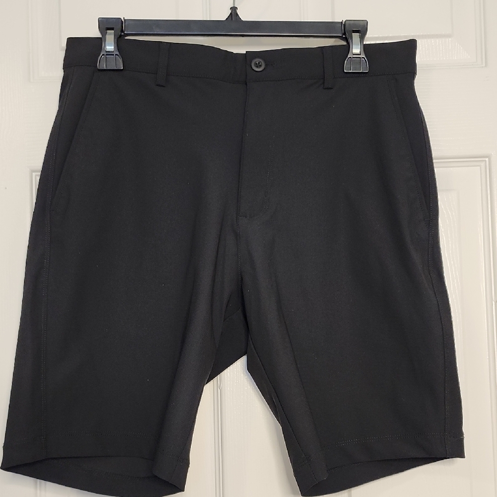 Golf Shorts Gregg Norman  Collection Black Stretch Shorts - Picture 2 of 12